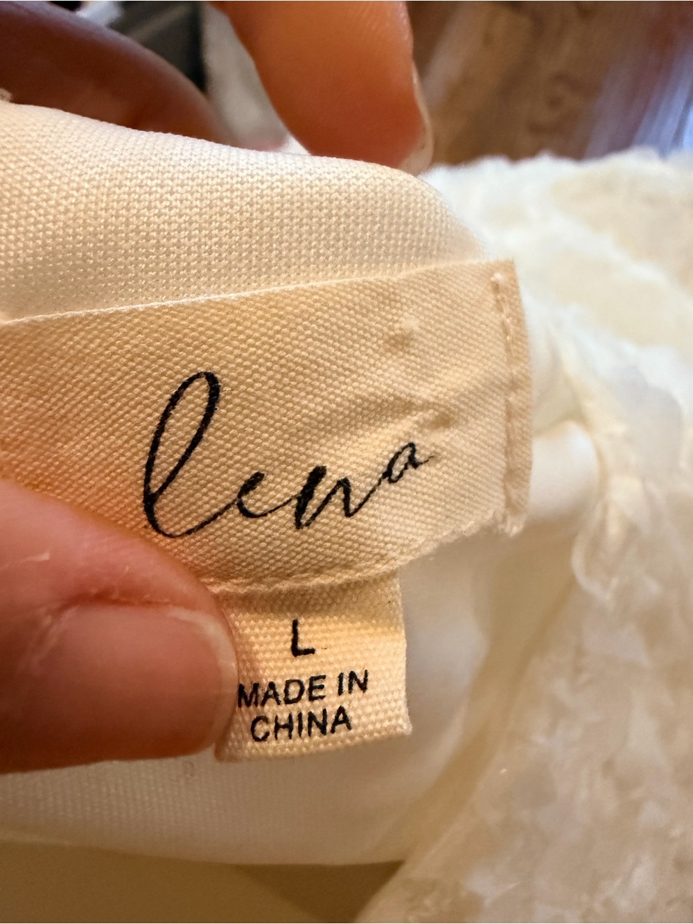 Lena Ivory Textured Puff-Sleeve Mini Dress - Picture 2 of 2